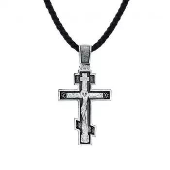 Серебряный крест-подвеска