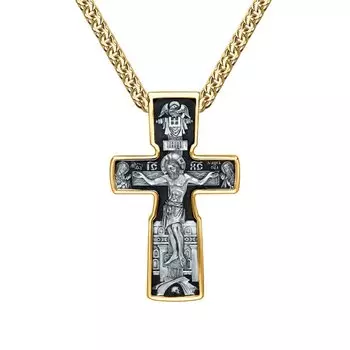 Серебряный крест-подвеска