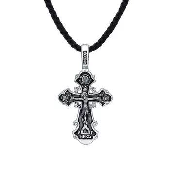 Серебряный крест-подвеска