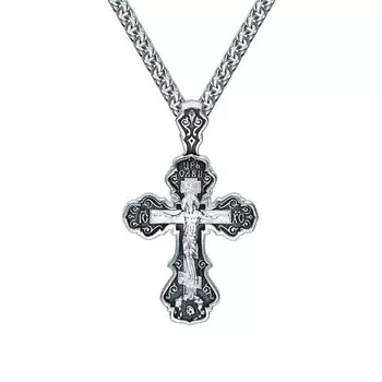 Серебряный крест-подвеска