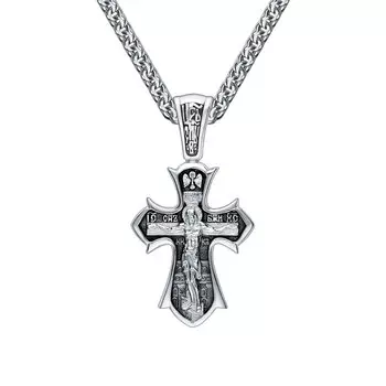 Серебряный крест-подвеска
