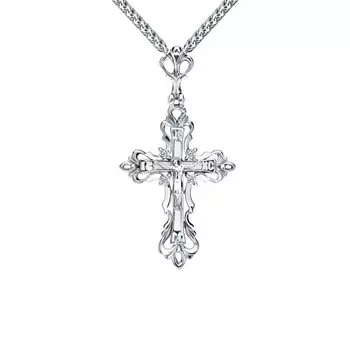 Серебряный крест-подвеска