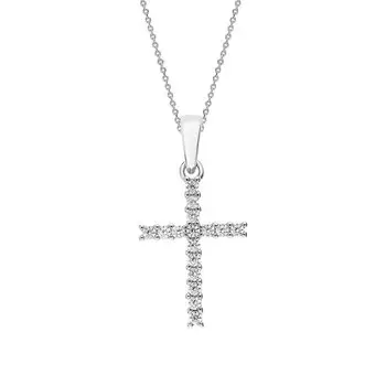 Серебряный крест-подвеска