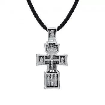 Серебряный крест-подвеска