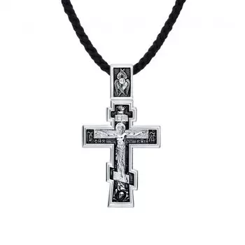 Серебряный крест-подвеска