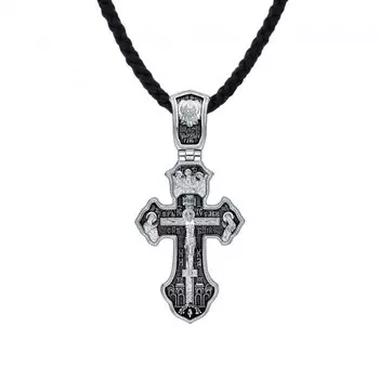 Серебряный крест-подвеска