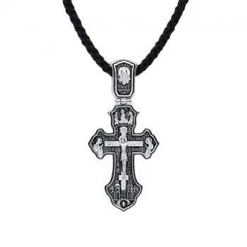 Серебряный крест-подвеска