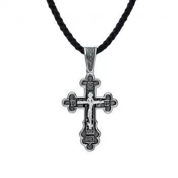 Серебряный крест-подвеска