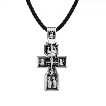 Серебряный крест-подвеска