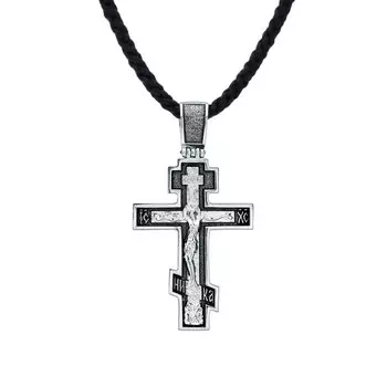 Серебряный крест-подвеска