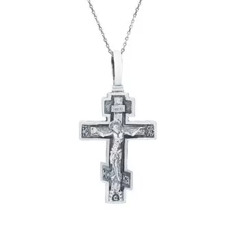 Серебряный крест-подвеска