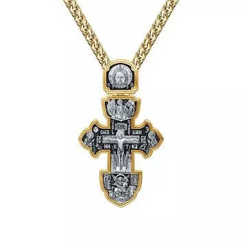 Серебряный крест-подвеска