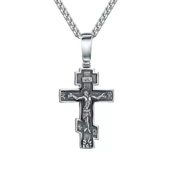 Серебряный крест-подвеска