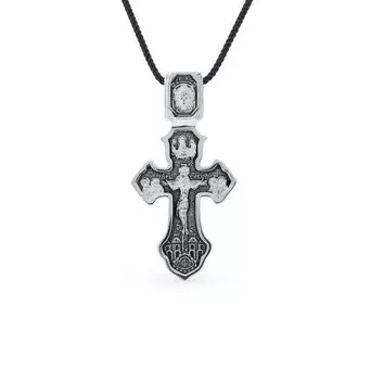 Серебряный крест-подвеска