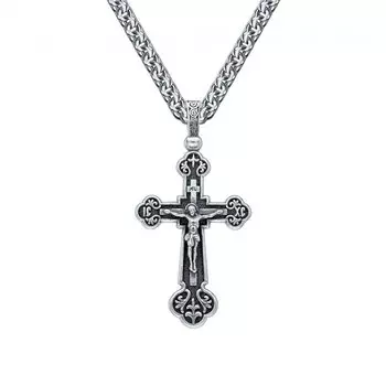 Серебряный крест-подвеска