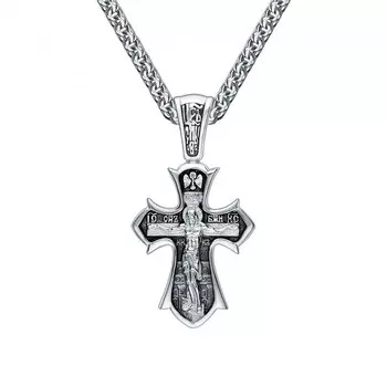 Серебряный крест-подвеска