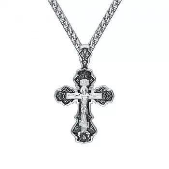 Серебряный крест-подвеска