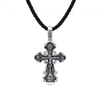 Серебряный крест-подвеска