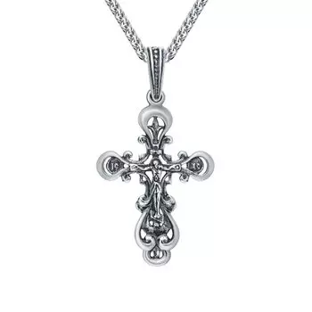Серебряный крест-подвеска