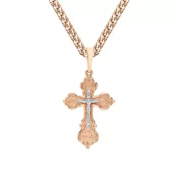 Серебряный крест-подвеска