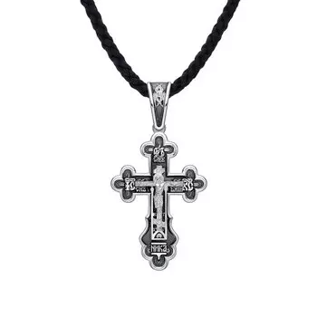 Серебряный крест-подвеска