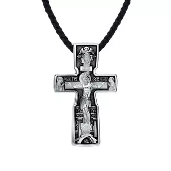 Серебряный крест-подвеска