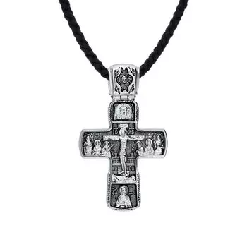 Серебряный крест-подвеска