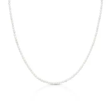 Шейное украшение с жемчугом и элементами из стали