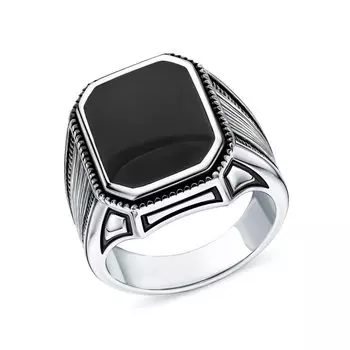 Стальное кольцо с эмалью