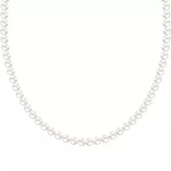 Стальное шейное украшение с жемчугом природным