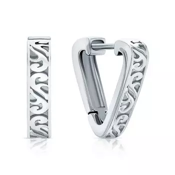 Стальные серьги