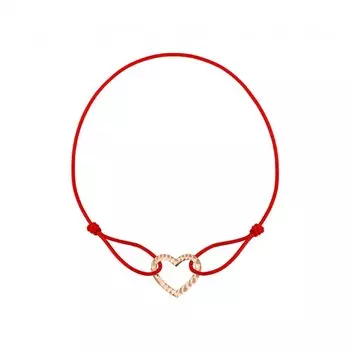 Текстильный браслет с золотой вставкой