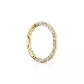 Титановый пирсинг с фианитами