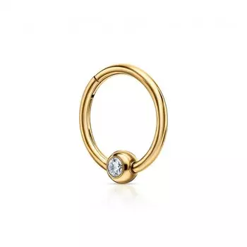 Титановый пирсинг с фианитами