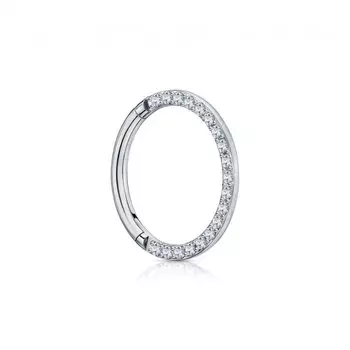 Титановый пирсинг с фианитами