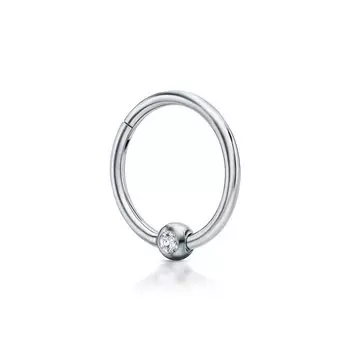 Титановый пирсинг с фианитами