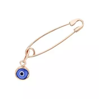 Золотая булавка с ювелирным стеклом