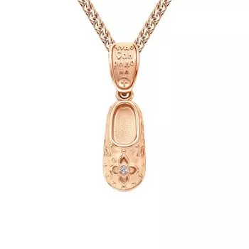 Золотая подвеска Чудо Спиридона/Тапочек Спиридона