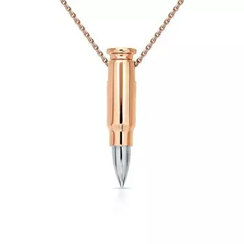 Золотая подвеска "Пуля"