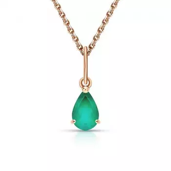 Золотая подвеска с агатами природными