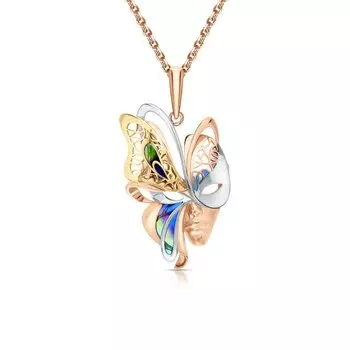 Золотая подвеска с эмалью