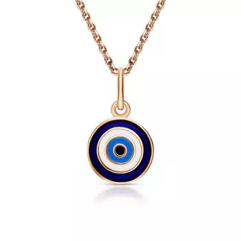 Золотая подвеска с эмалью