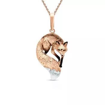 Золотая подвеска с эмалью