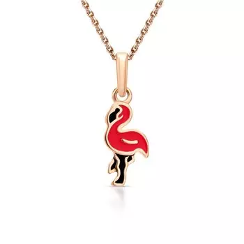 Золотая подвеска с эмалью