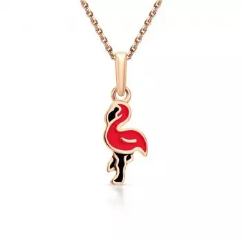 Золотая подвеска с эмалью