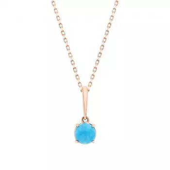 Золотая подвеска с бирюзой