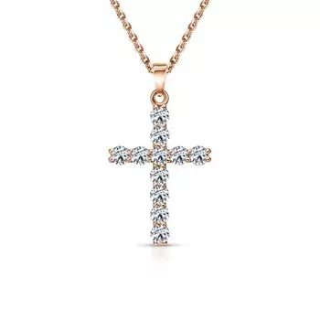 Золотая подвеска с бриллиантами природными