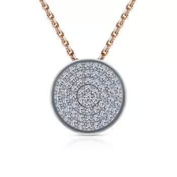 Золотая подвеска с бриллиантами природными