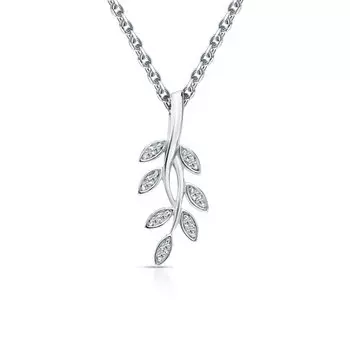 Золотая подвеска с бриллиантами природными