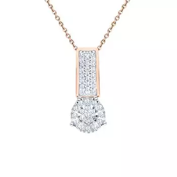 Золотая подвеска с бриллиантами природными